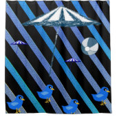 Duschvorhang Vögel (Vorderseite)