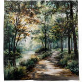 Duschvorhang Waldspaziergang (Vorderseite)