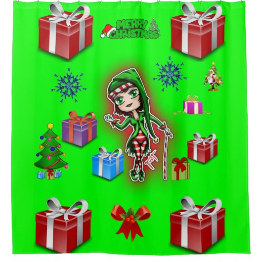 Duschvorhang Weihnachten (Vorderseite)