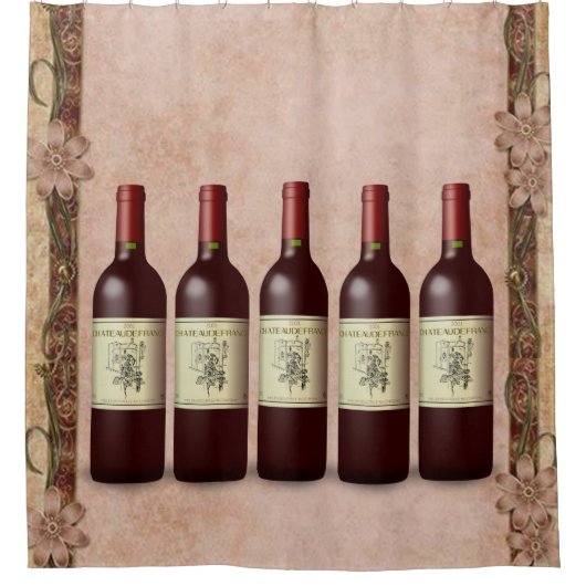 Duschvorhang Wein (Vorderseite)
