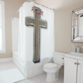 Duschvorhang weiß Hintergrund (Beispiel)