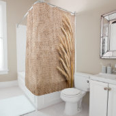 Duschvorhang Weizen auf Burlap Sack Land Rustikal (Beispiel)