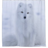 Duschvorhang White Fox (Vorderseite)