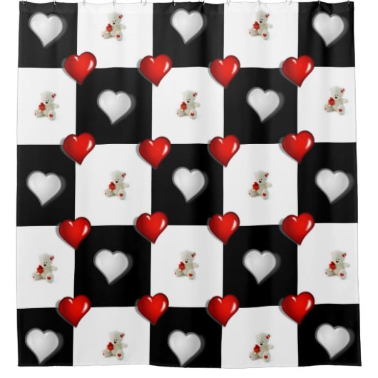Duschvorhang White Teddy Bär (Vorderseite)
