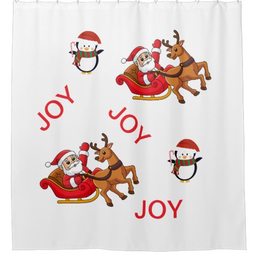 Duschvorhang Winterurlaub (Vorderseite)