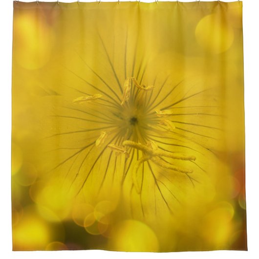 Duschvorhang Yellow Bokeh Blume (Vorderseite)