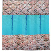 Duschvorhang - Ziegel und Wasser (Vorderseite)