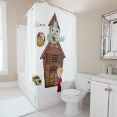 Duschvorhang zurück zum Schullehrer-Bus (Beispiel)