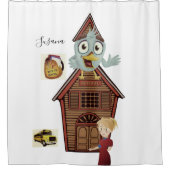 Duschvorhang zurück zum Schullehrer-Bus (Vorderseite)