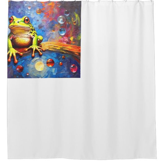 Duschvorhänge aus Costa Rica Gift Dart Frog Duschvorhang (Vorderseite)