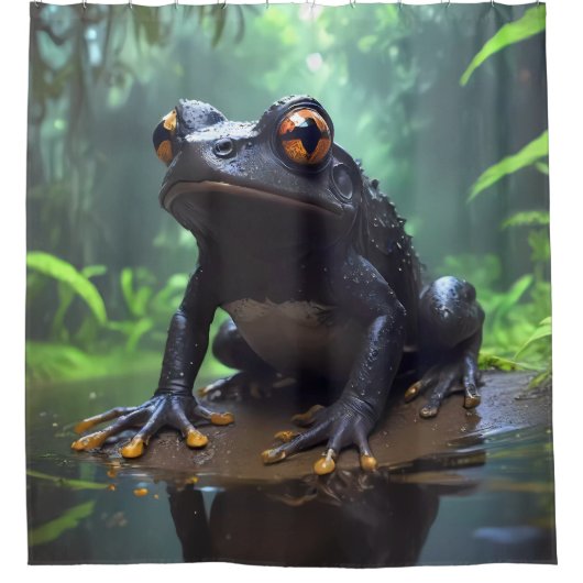 Duschvorhänge aus Costa Rica Gift Dart Frog Duschvorhang (Vorderseite)