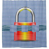 Duschvorhängelsperre Duschvorhang (Vorderseite)