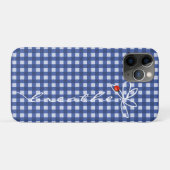 duselig atmen Text mit Lady Bug auf Gingham Case-Mate iPhone Hülle (Rückseite (Horizontal))