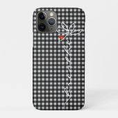 duselig atmen Text mit Lady Bug auf Gingham Case-Mate iPhone Hülle (Rückseite)