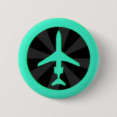 Düsenflugzeug Button (Vorderseite)