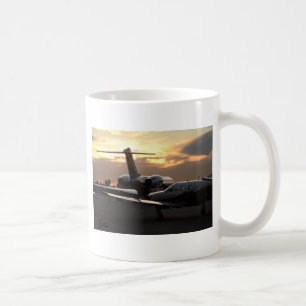 Düsenflugzeug Kaffeetasse