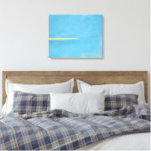 Düsenflugzeug über den Himmel rasend Leinwanddruck (Insitu (Schlafzimmer))