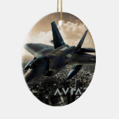 Düsenjäger des Raubvogel-F-22 Keramik Ornament (Rechts)