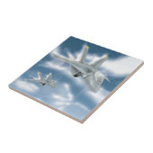 Düsenjäger-Flugzeug Fliese (Seite)