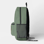 Düsenjäger-Flugzeug Grün Luftfahrt Junge Custom Bedruckter Rucksack (Rechts)