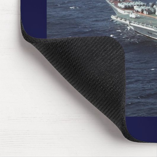Düsenjäger über Marine-Schiff Mousepad (Ecke)