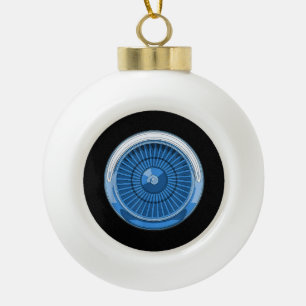 Düsentriebwerk Keramik Kugel-Ornament