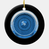Düsentriebwerk Keramik Ornament (Hinten)