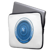 Düsentriebwerk Laptopschutzhülle (Vorderseite Links)