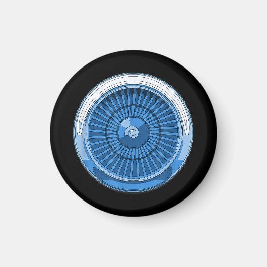 Düsentriebwerk Magnet (Vorne)