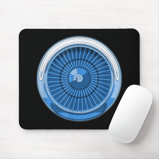 Düsentriebwerk Mousepad (Mit Mouse)