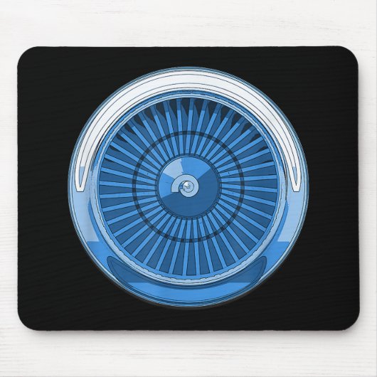 Düsentriebwerk Mousepad (Vorne)