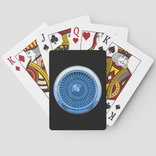 Düsentriebwerk Spielkarten (Rückseite)