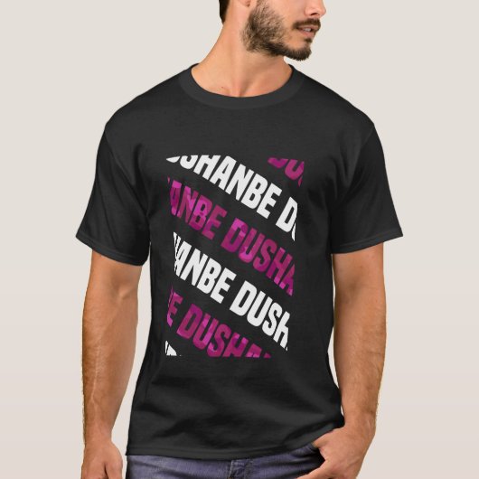 Dushanbe Camouflage Pattern Pink Camouflage T-Shirt (Vorderseite)