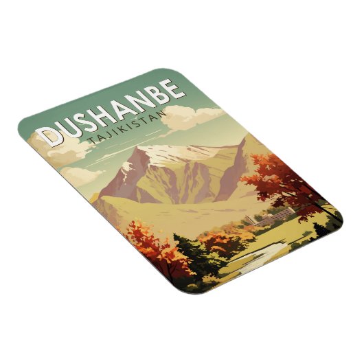 Dushanbe Tadschikistan Reisen Vintag Magnet (Rechte Seite)