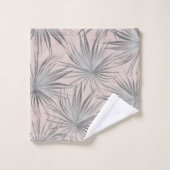 Dushi Fan Palm Bliss #3 #tropical #decor #art Badhandtuch Set (Waschlappen)
