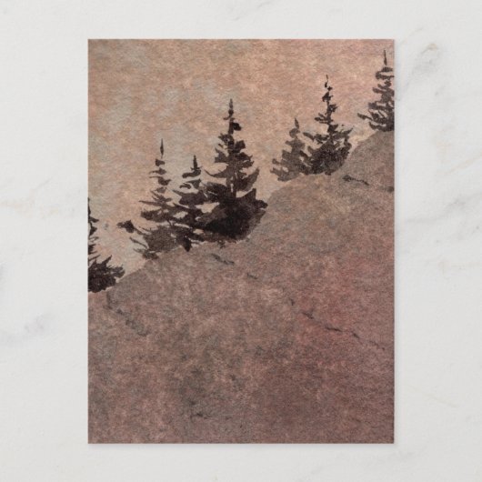 "Dusk #2" Landstraßen Postkarte (Vorderseite)