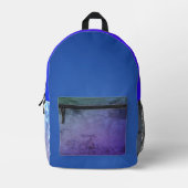 Dusk Blue Backpack Bedruckter Rucksack (Vorderseite)