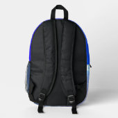 Dusk Blue Backpack Bedruckter Rucksack (Rückseite)