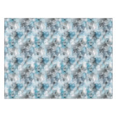 Dusk Blue Gray Alcohol Liquid Ink Wirbel Tischdecke (Vorderseite (Horizontal))