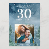 Dusk Blue Mountains Hochzeitstisch Nr. w/Foto 12x1 (Vorderseite)