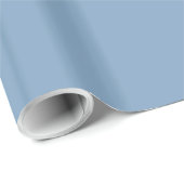 Dusk Blue Solid Glossy Geschenkpapier (Rolleneckpunkt)