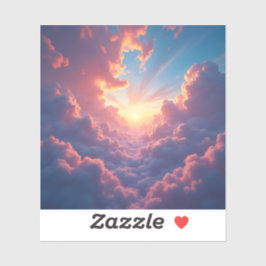 Dusk Breaks Through - Square Vinyl Aufkleber