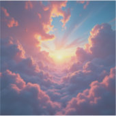 Dusk Breaks Through - Square Vinyl Aufkleber (Vorderseite)