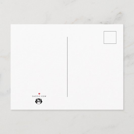 Dusk Bunnies Customizable Ankündigungspostkarte (Rückseite)