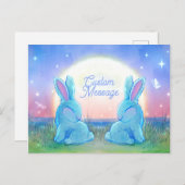Dusk Bunnies Customizable Einladungspostkarte (Vorne/Hinten)