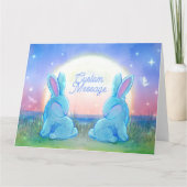 Dusk Bunnies Customizable Karte (Vorderseite)