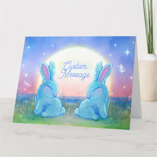 Dusk Bunnies Customizable Karte