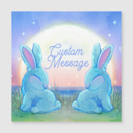 Dusk Bunnies Customizable Magnetkarte