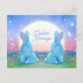 Dusk Bunnies Customizable Postkarte (Vorderseite)
