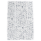 Dusk Confetti Wasserfarbe Dots Geschenktasche Mittlere Geschenktüte (Rückseite)